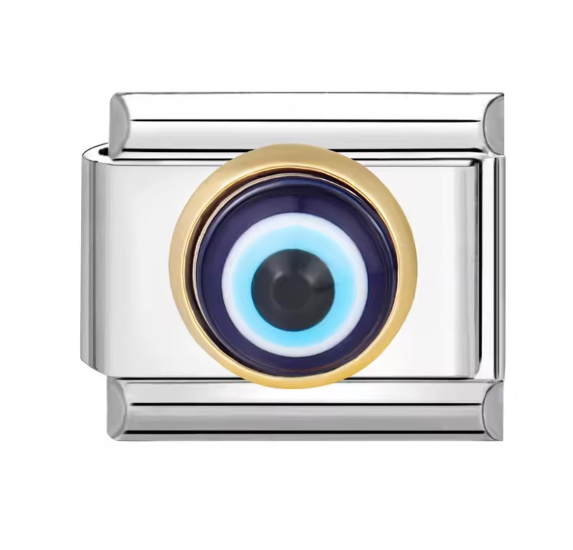 Evil eye Italy Charm Silver Link