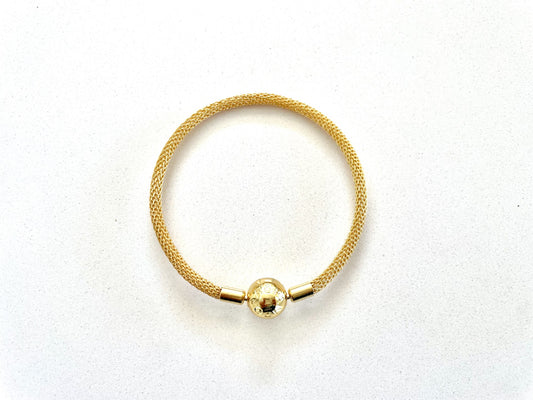 Ball Clasp Mesh Bracelet