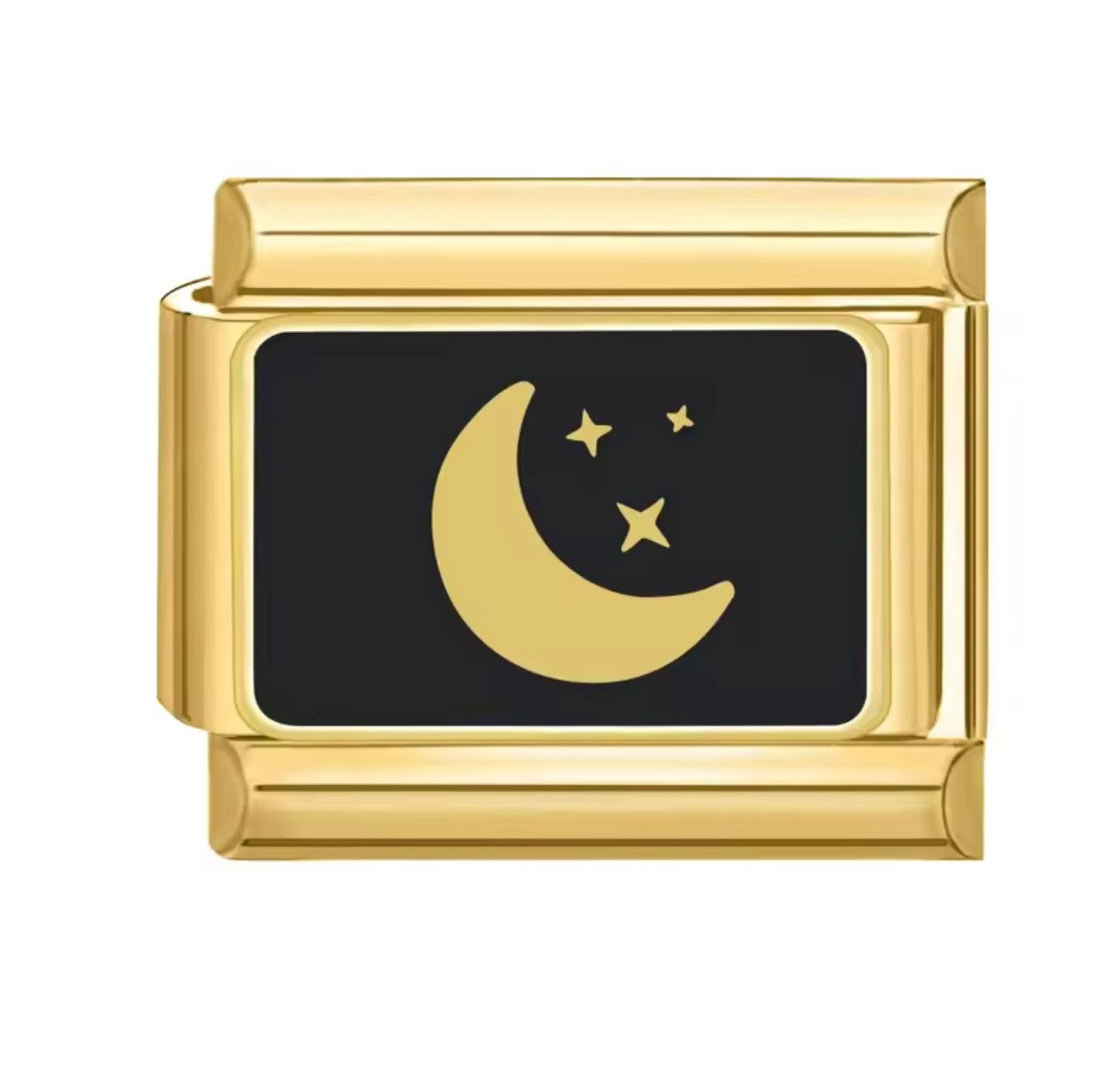 Moon Star Italy Charm Gold Link