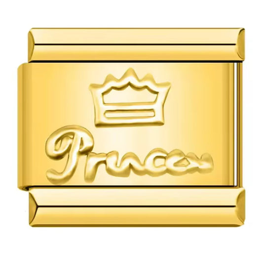 Princess Italy Charm Gold Link