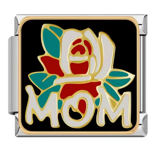Mom Italy Charm Silver Link