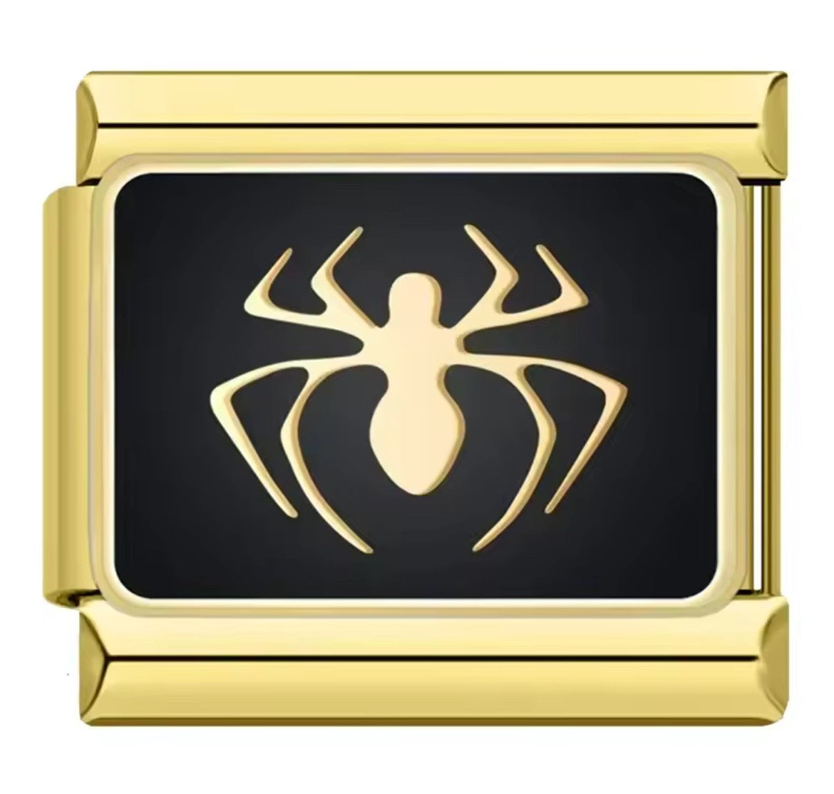 Spider Man Themed Charm Gold Link