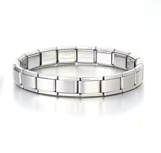 Italy Stainless Steel Bracelets Silver (18 links)