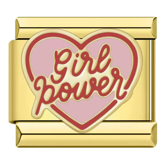 Girl Power Italy Charm Gold Link