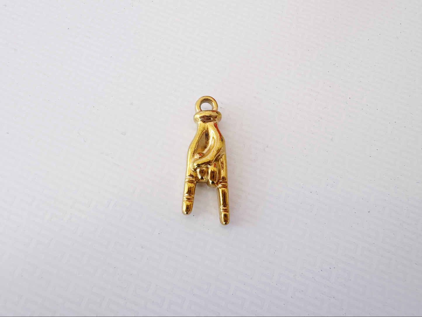 "I Love You" hand gesture Charm