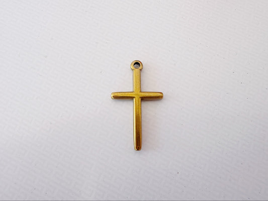 Gold Cross Charm