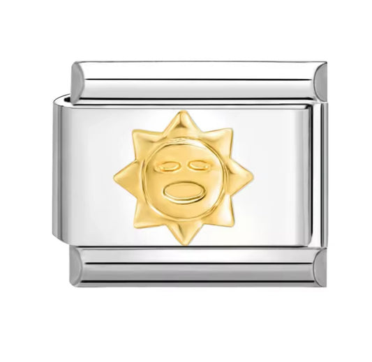 Sun Italy Charm Silver Link