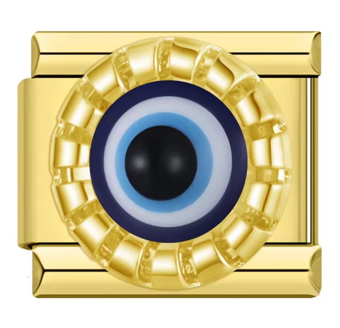 Evil Eye Charm Gold Link