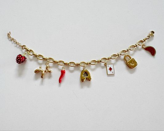 Puppy and Spice Charm Bracelet