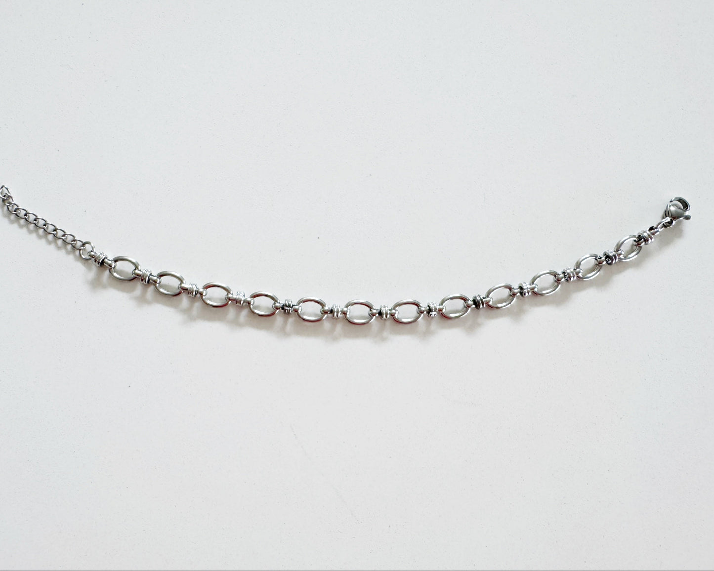 Silver Confidence Chain Bracelet