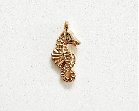 Gold Seahorse Charm