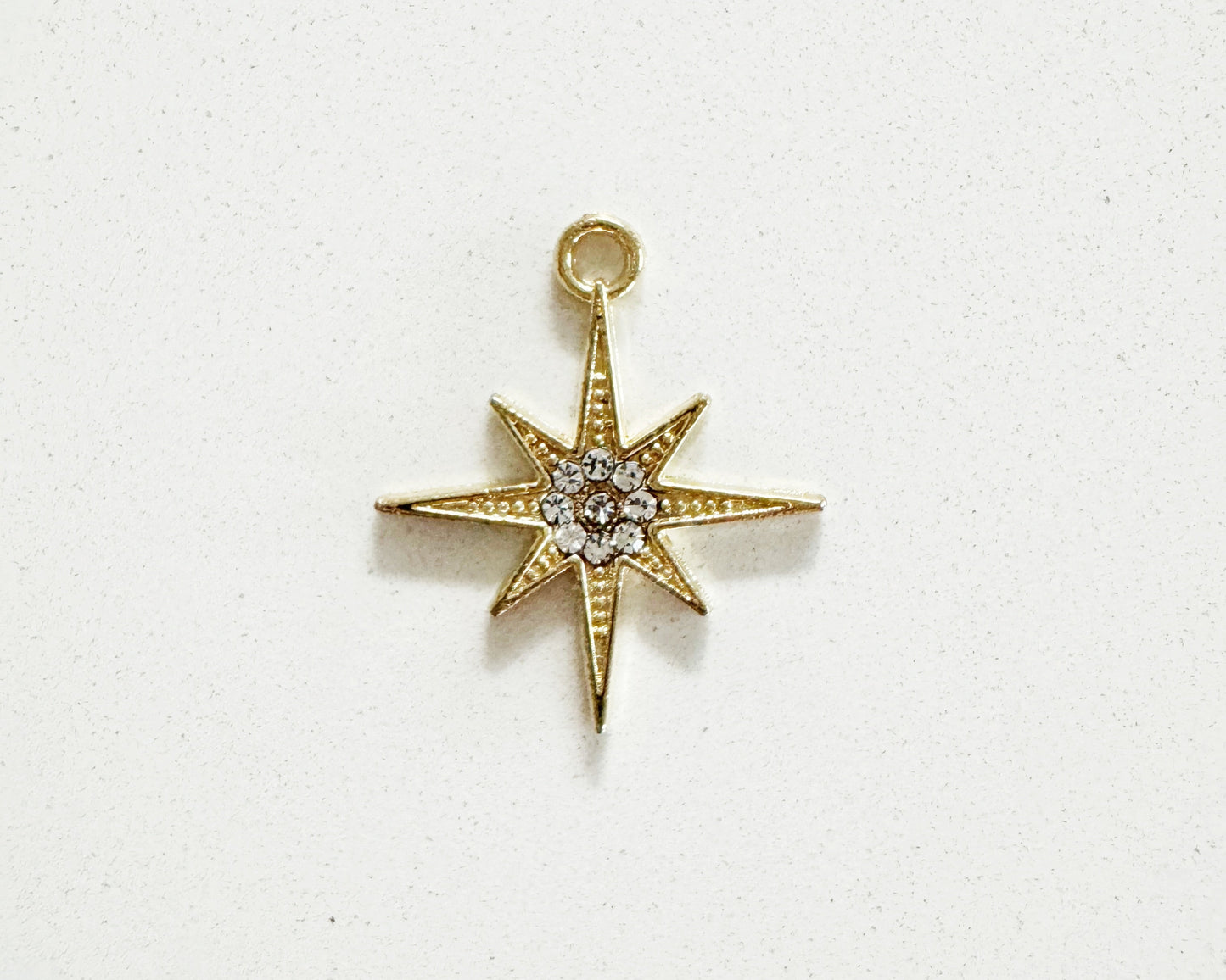 Gold Shining Star Charm