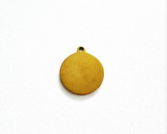 Flat Round Charm