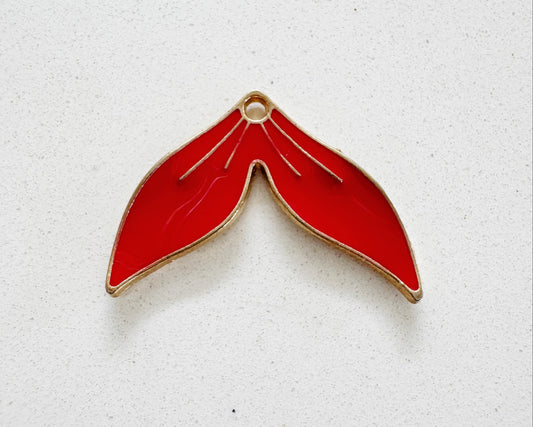 Red Mermaid Tail Charm