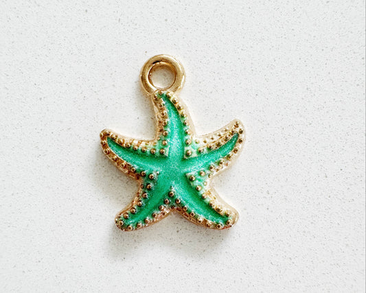 Green Starfish Charm