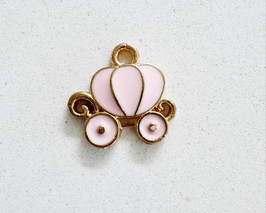 Pink Princess Carriage Charm