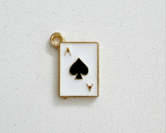 Spade Playing Card Charm
