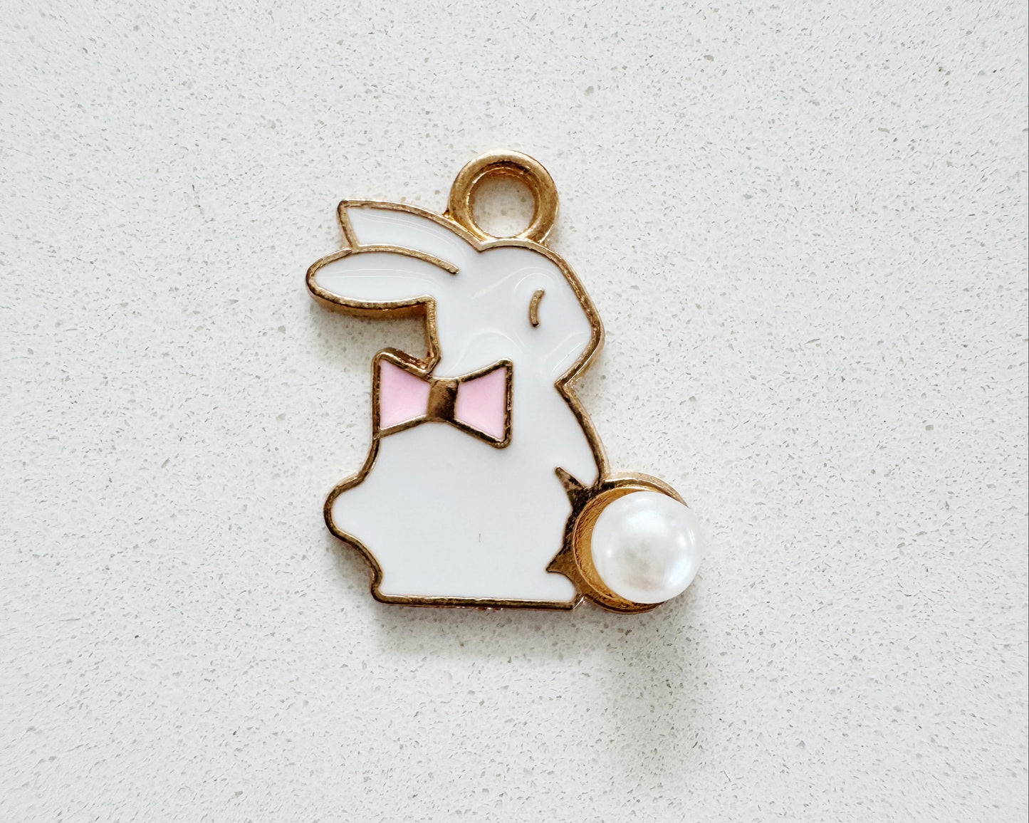 Rabbit Pearl Charm