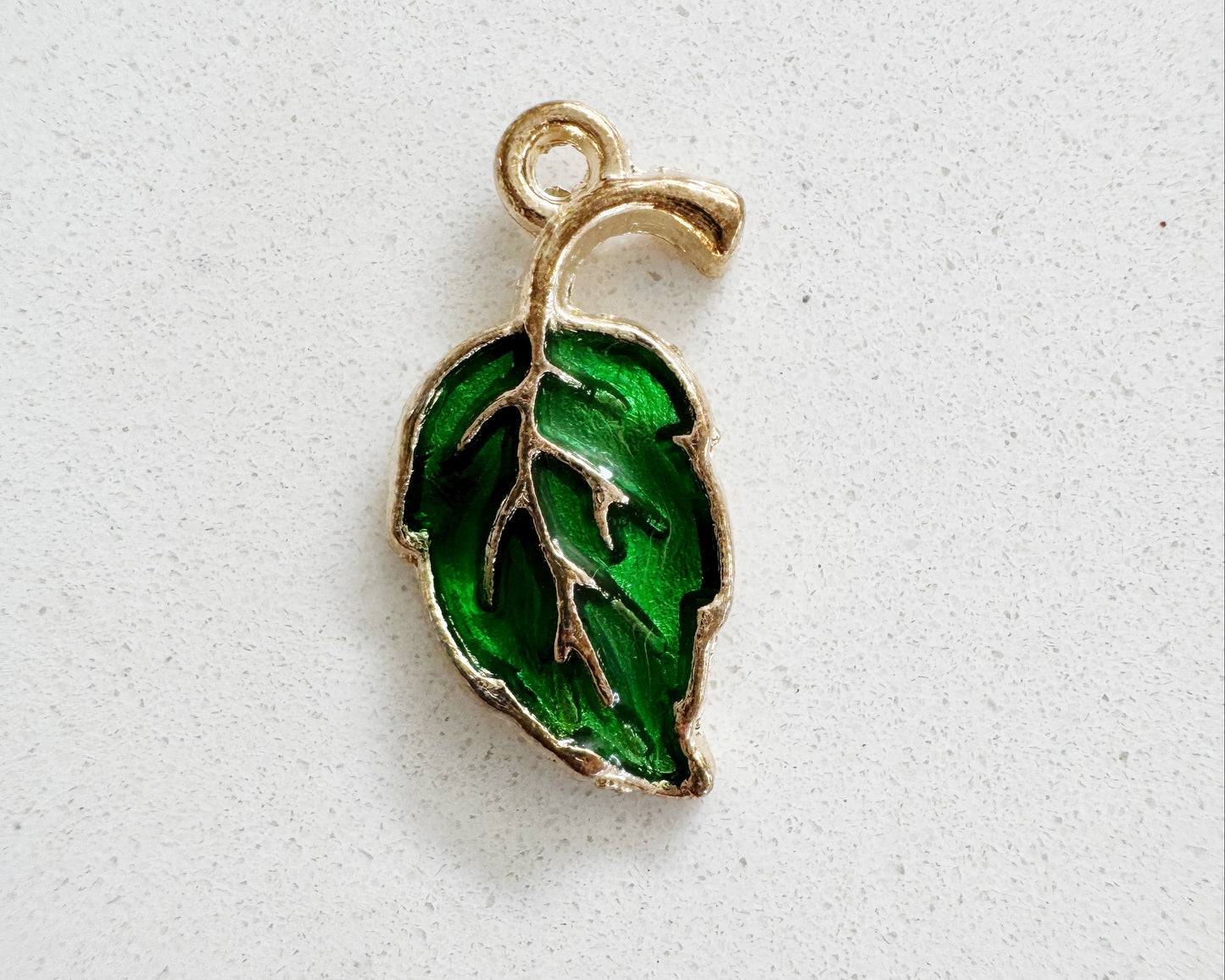 Green Leaf Charm