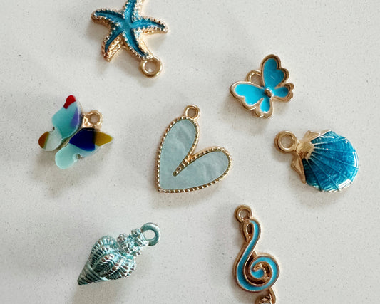 Blue Set Charms
