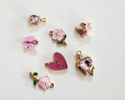 Pink Set Charms