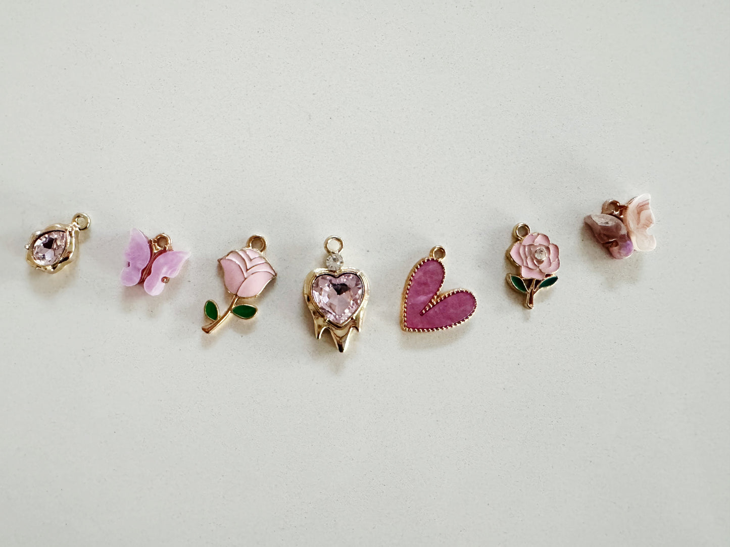 Pink Set Charms