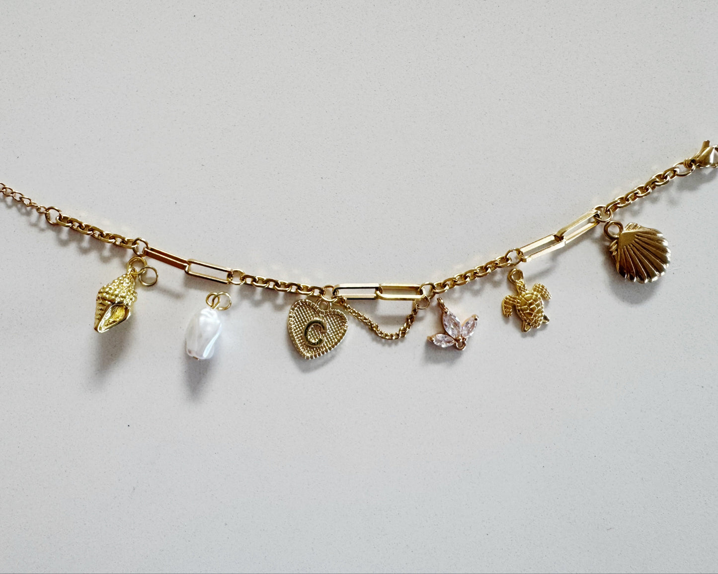 Lover of the Beach Charm Bracelet