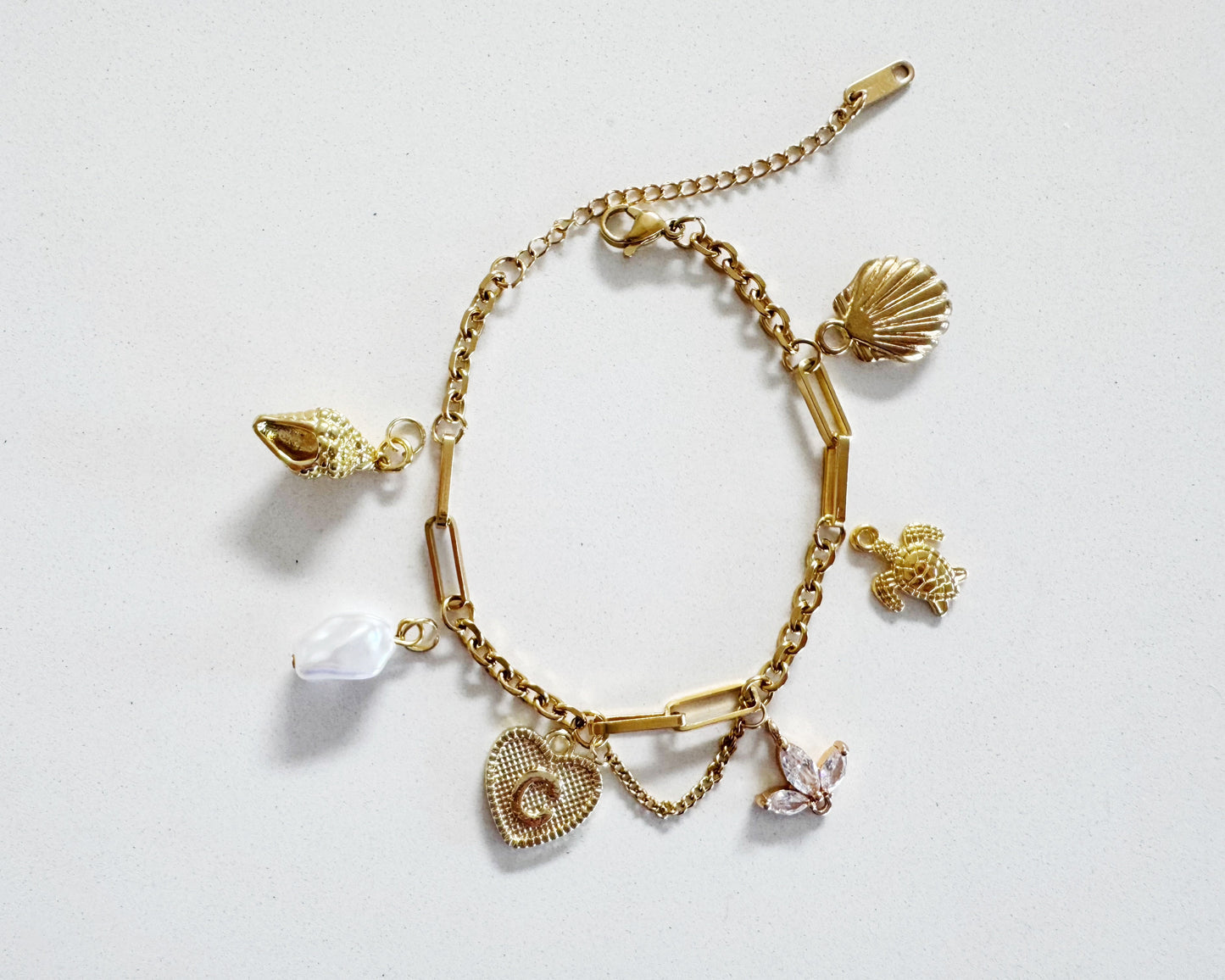 Lover of the Beach Charm Bracelet