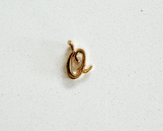 Gold Letter Charm