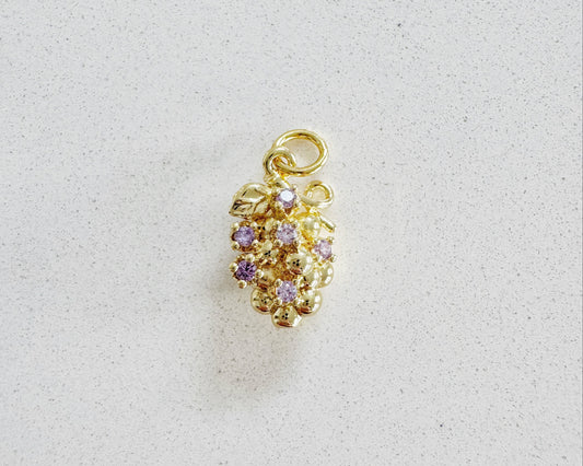 Golden Grapes Charm