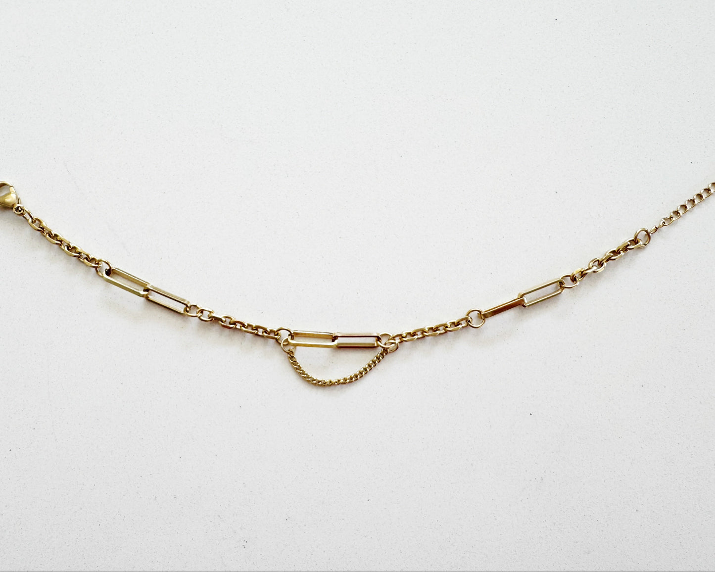 Gold Double link Chain Bracelet