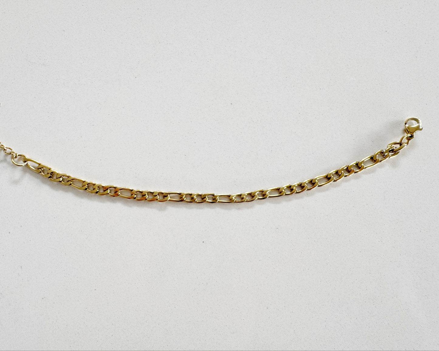 Gold Flat Chain Bracelet