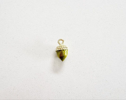 Green Acorn Charm