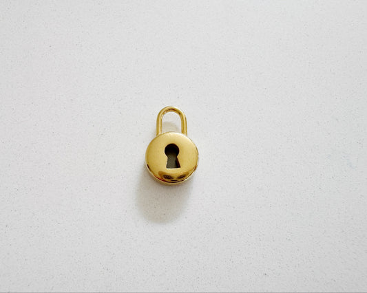 Round Padlock Charm