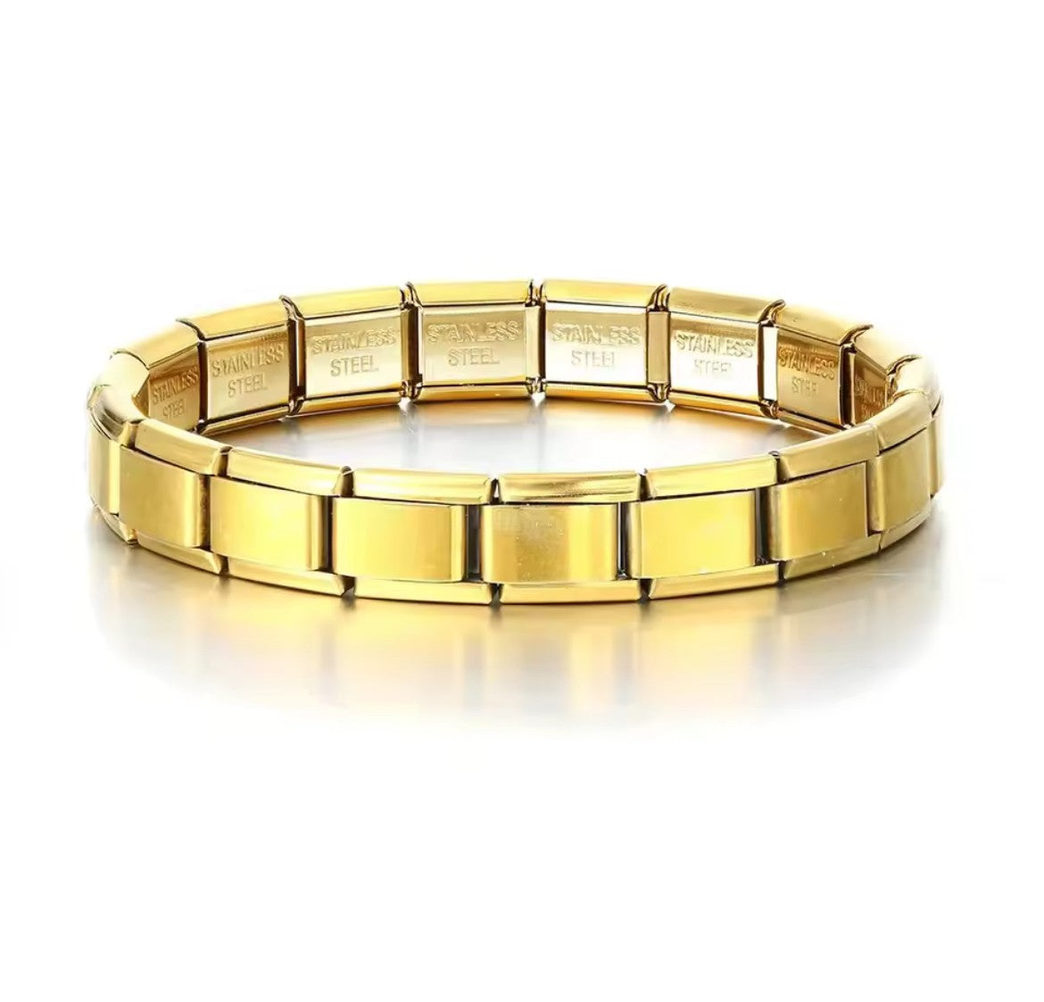 Italy Stainless Steel Bracelets Gold (18 links)