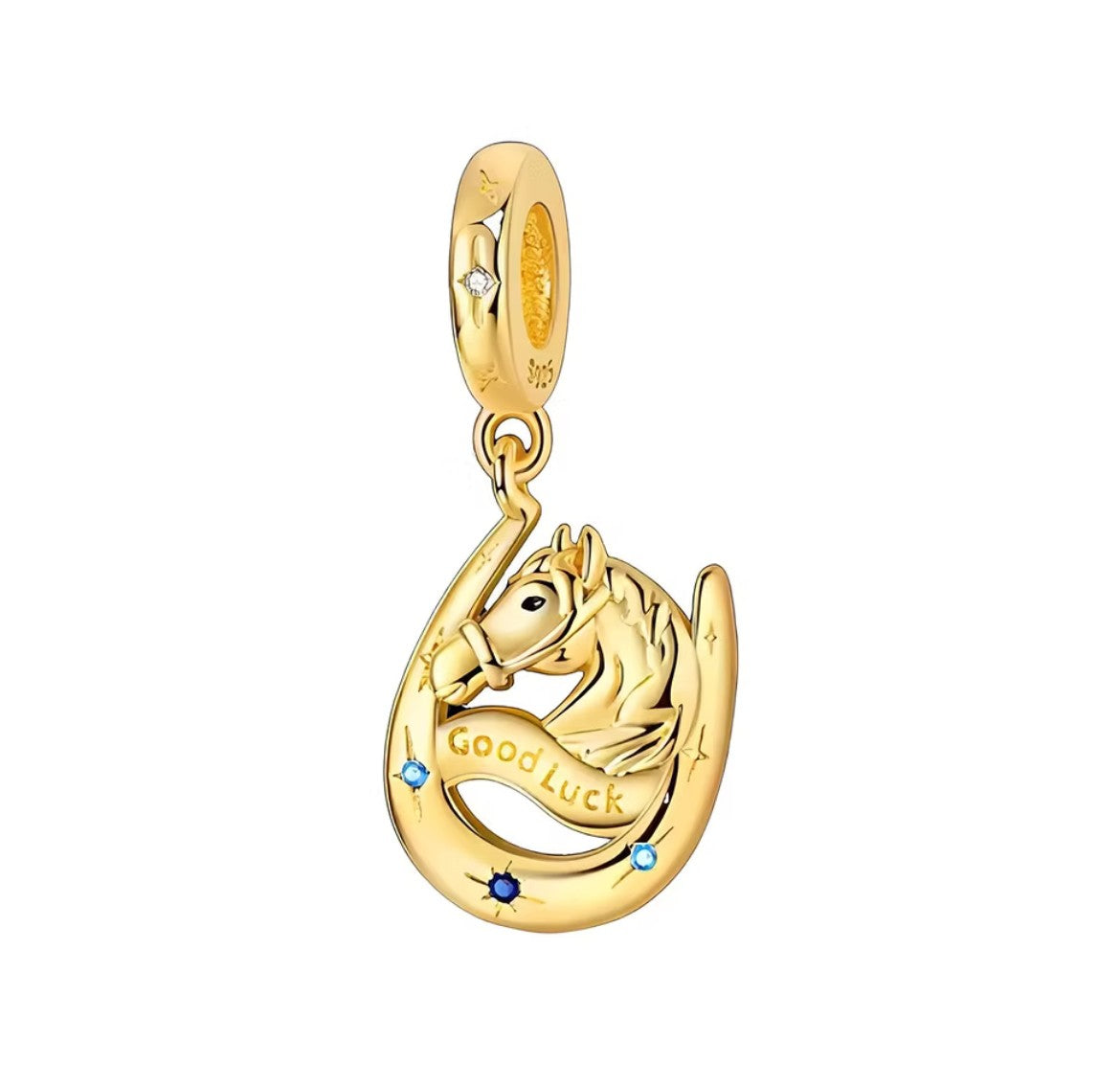 Horse & Horseshoe Good Luck Dangle Charm