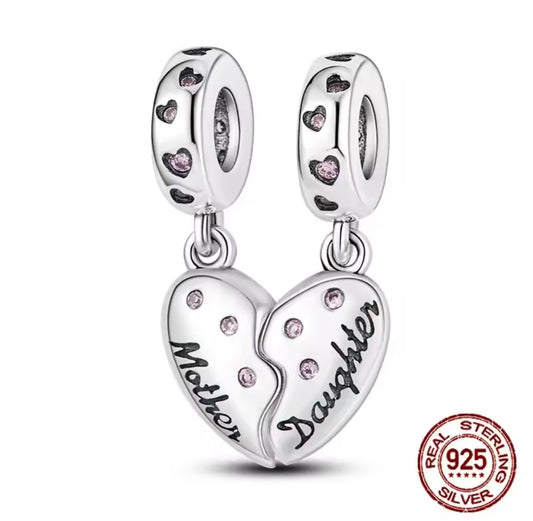 Splitable Mother and Daughter Dangle Charm