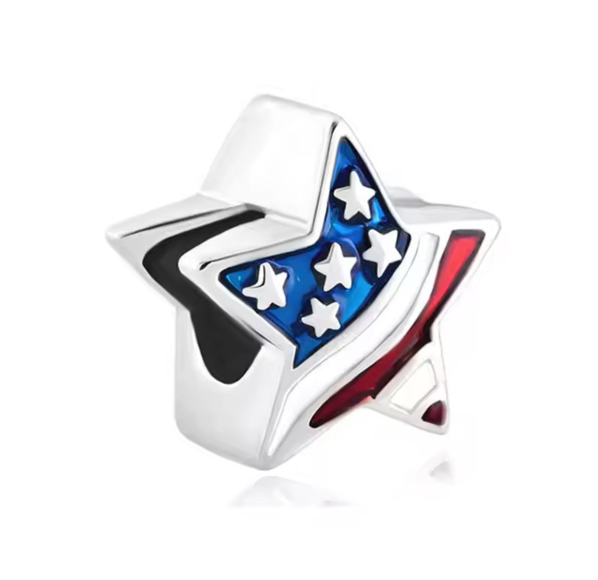 American Flag Star Charm